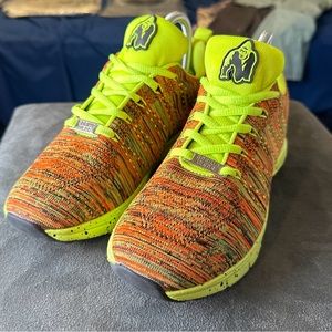 Gorilla Wear Brooklyn Knitted Sneakers‎ Neon Mix Color Size 7 Men’s 8.5 Women’s